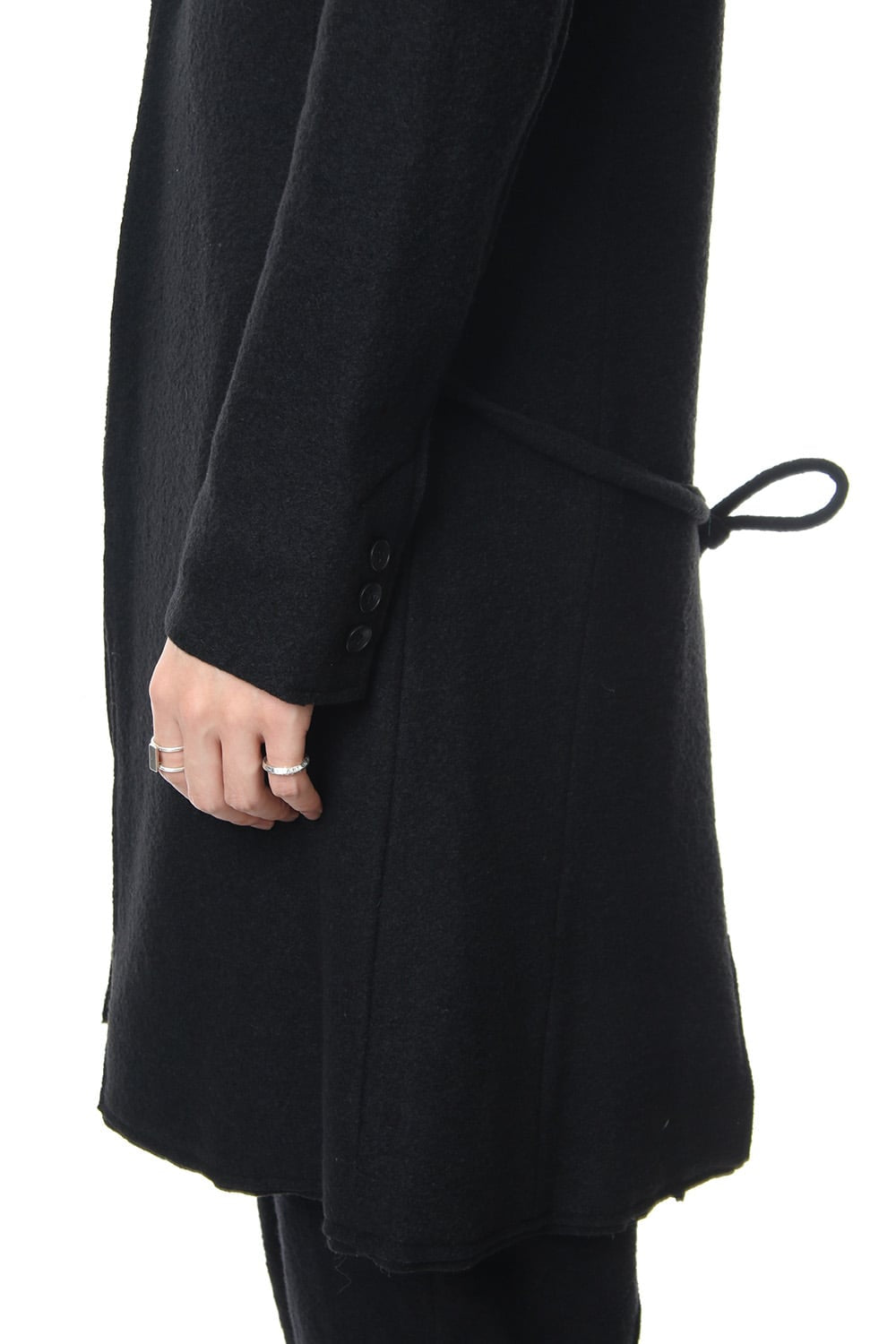 2way Collar Coat - blk