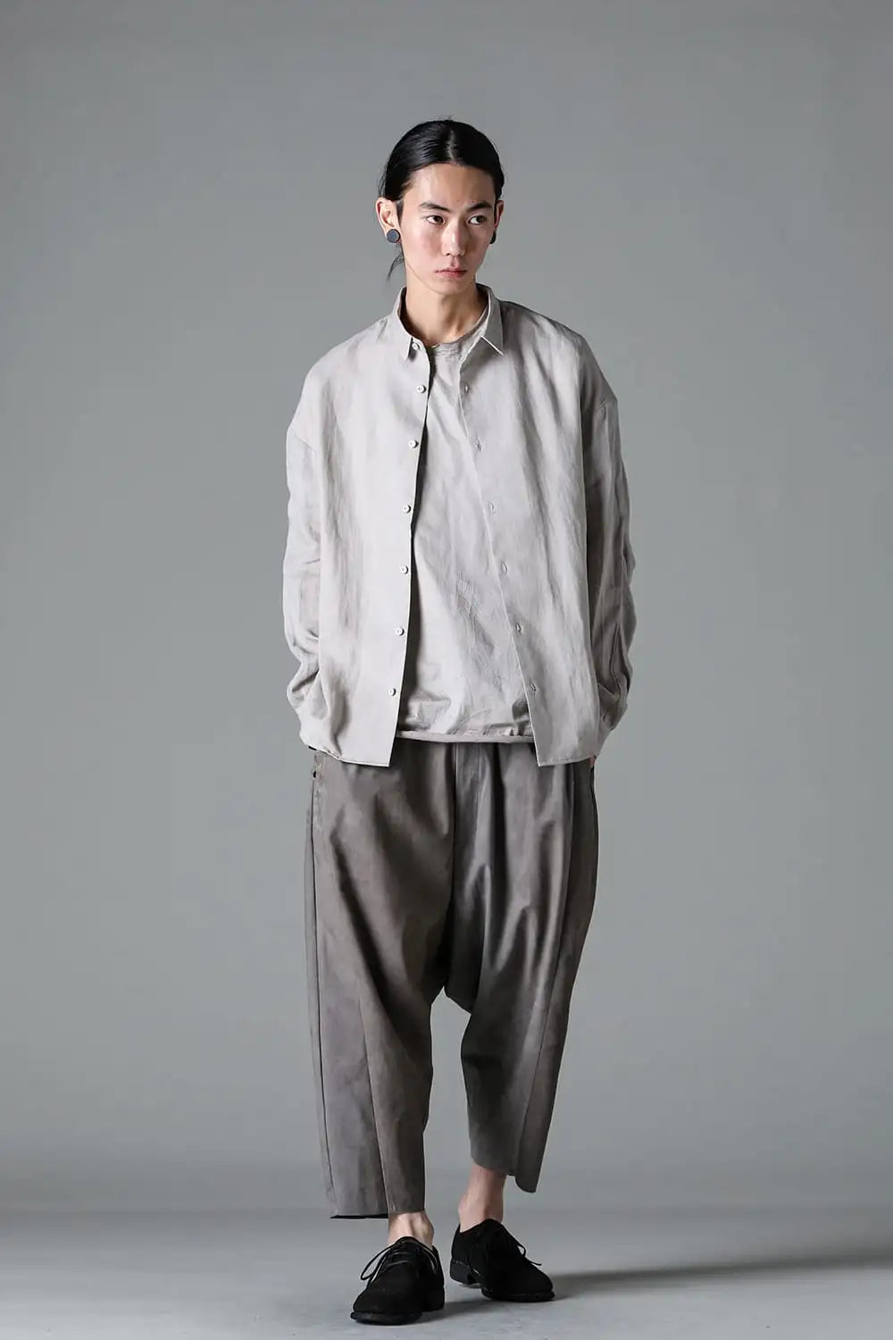 リラックスパンツ ソフトヌバックカウレザー Slate Gray