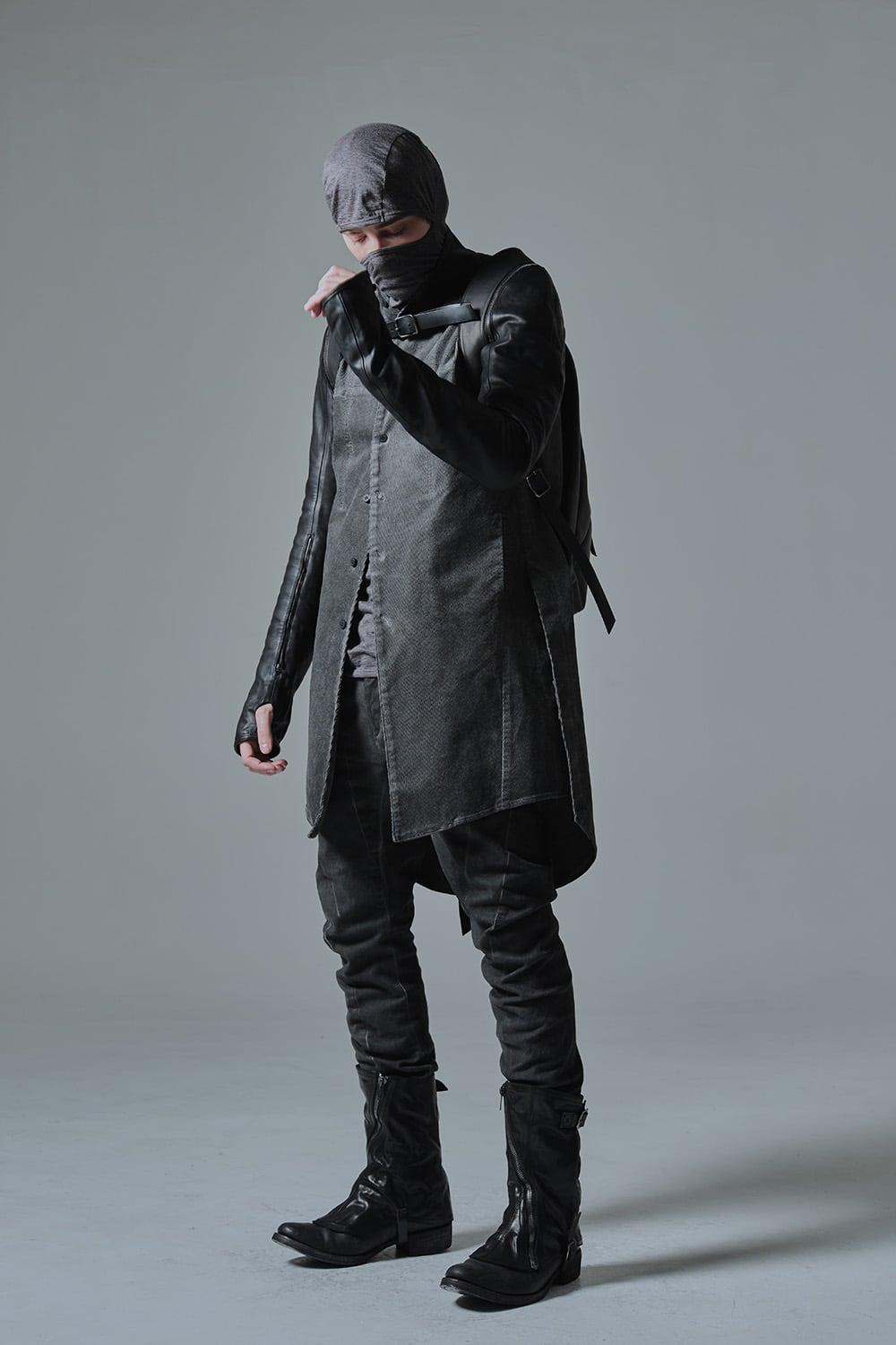 Horse Leather Sleeve Attached Back Pack - ST109-0019A