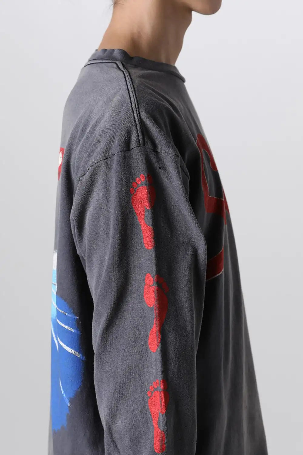 FOOT PRINT Long sleeve T-shirt