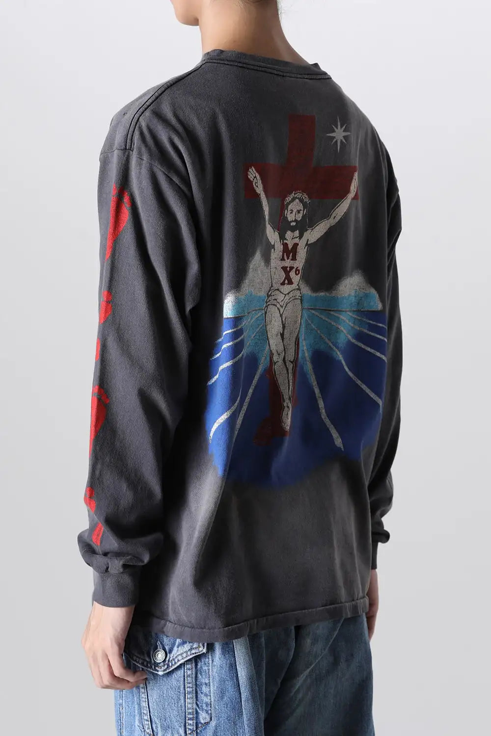 FOOT PRINT Long sleeve T-shirt