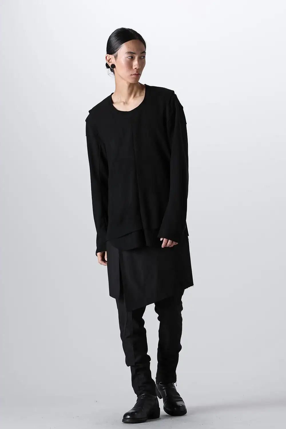 Separated Knit (Vest & 2 Shoulder L/S) Black
