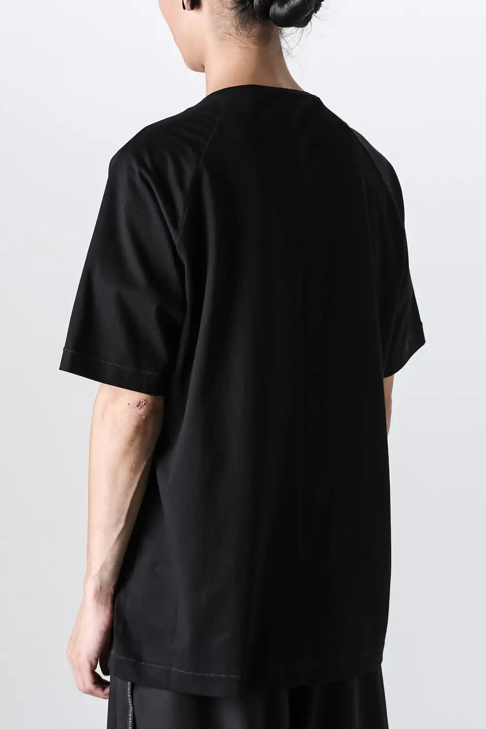 Short sleeve cotton jersey Black