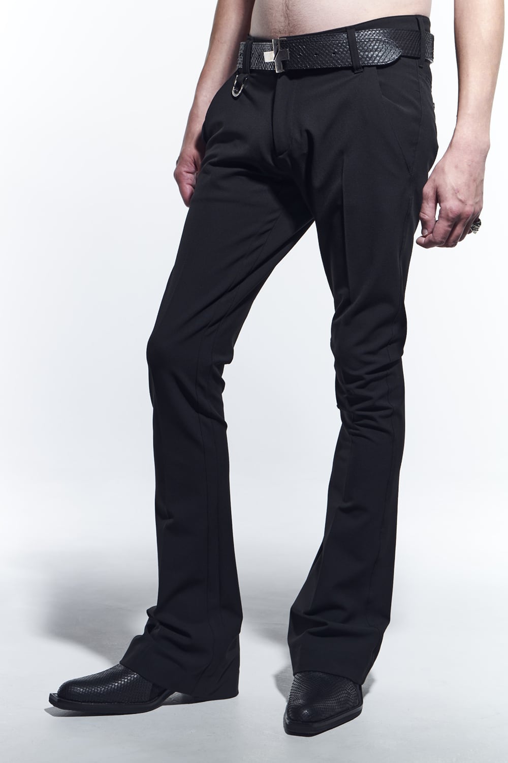 Flare Slacks Grey