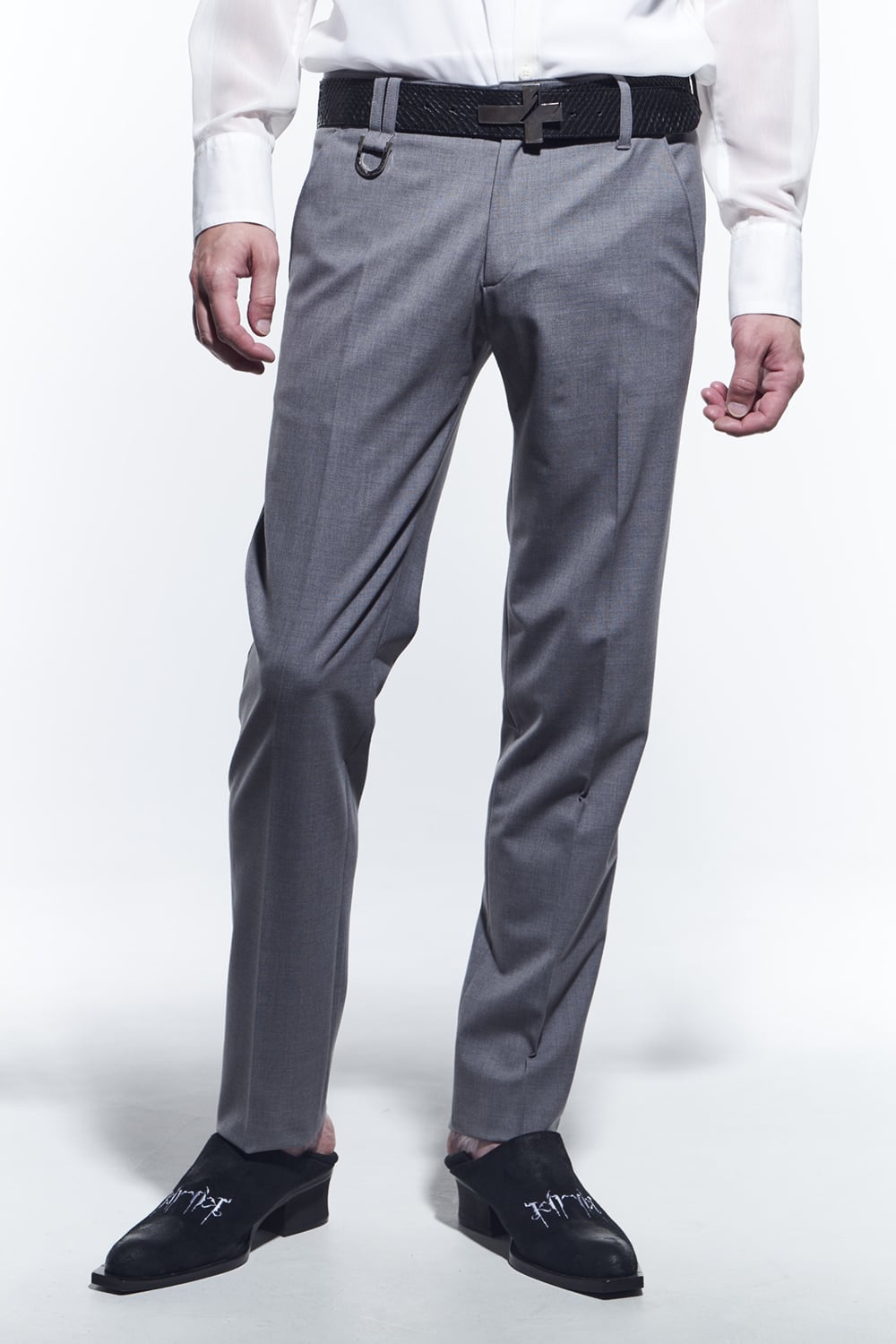 Flare Slacks Grey