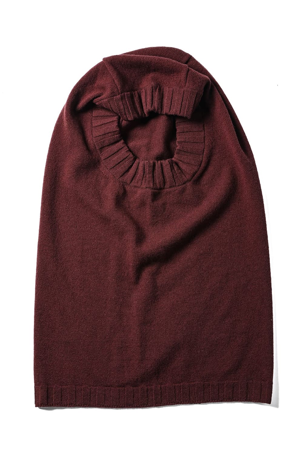 lambs wool huge balaclava Bordeaux