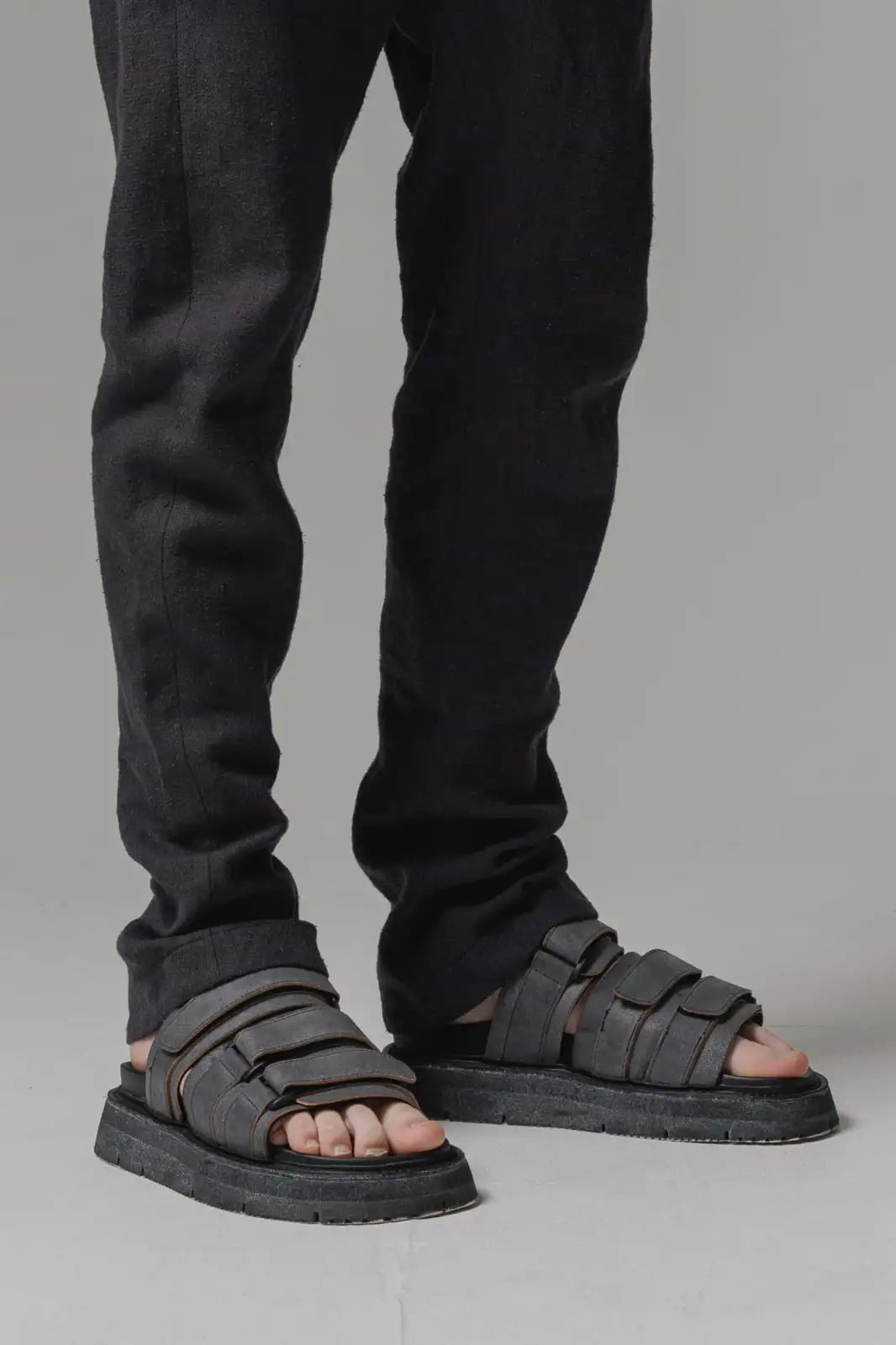 Sandals calf leather Blue Reverse