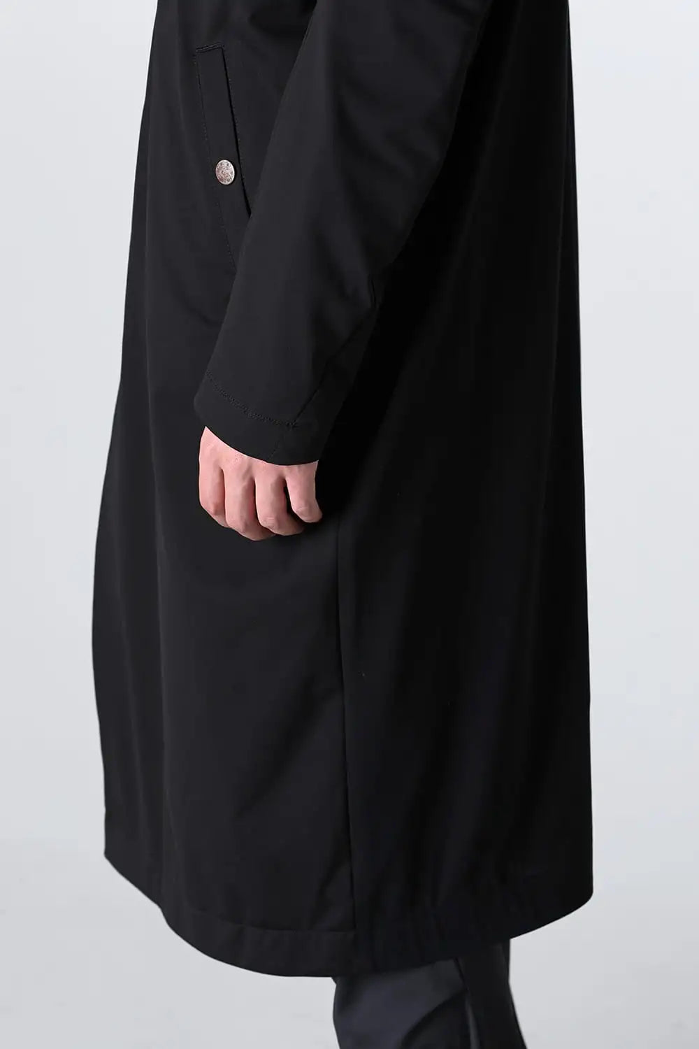 Hight neck coat water repellent polyester