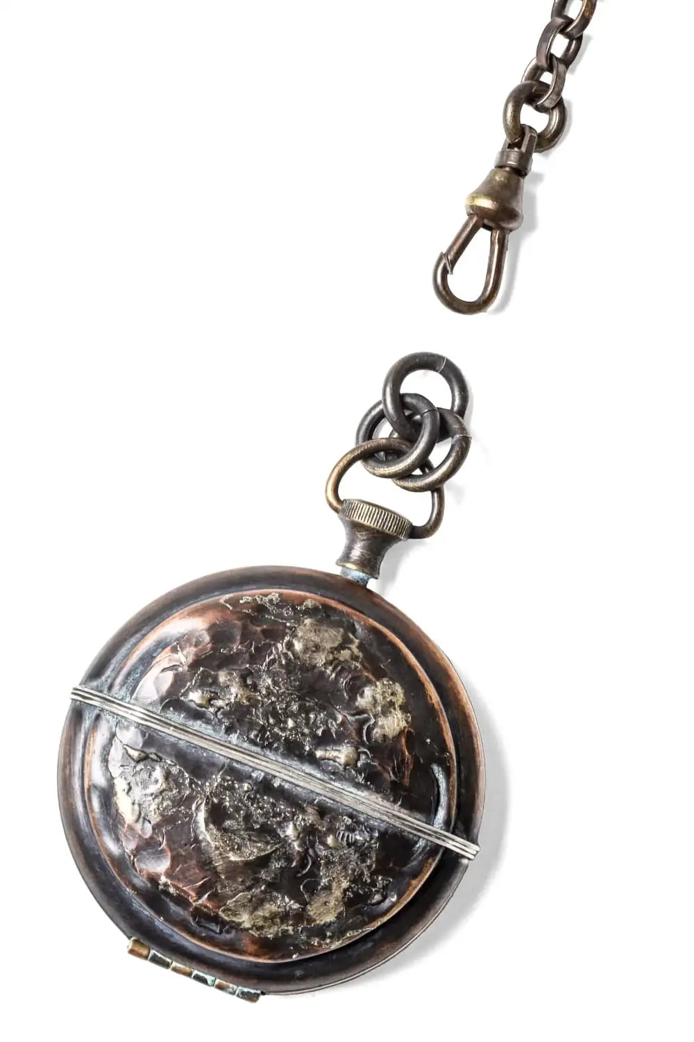 Thin Metal Wire Pocket Watch Style Pendent 85