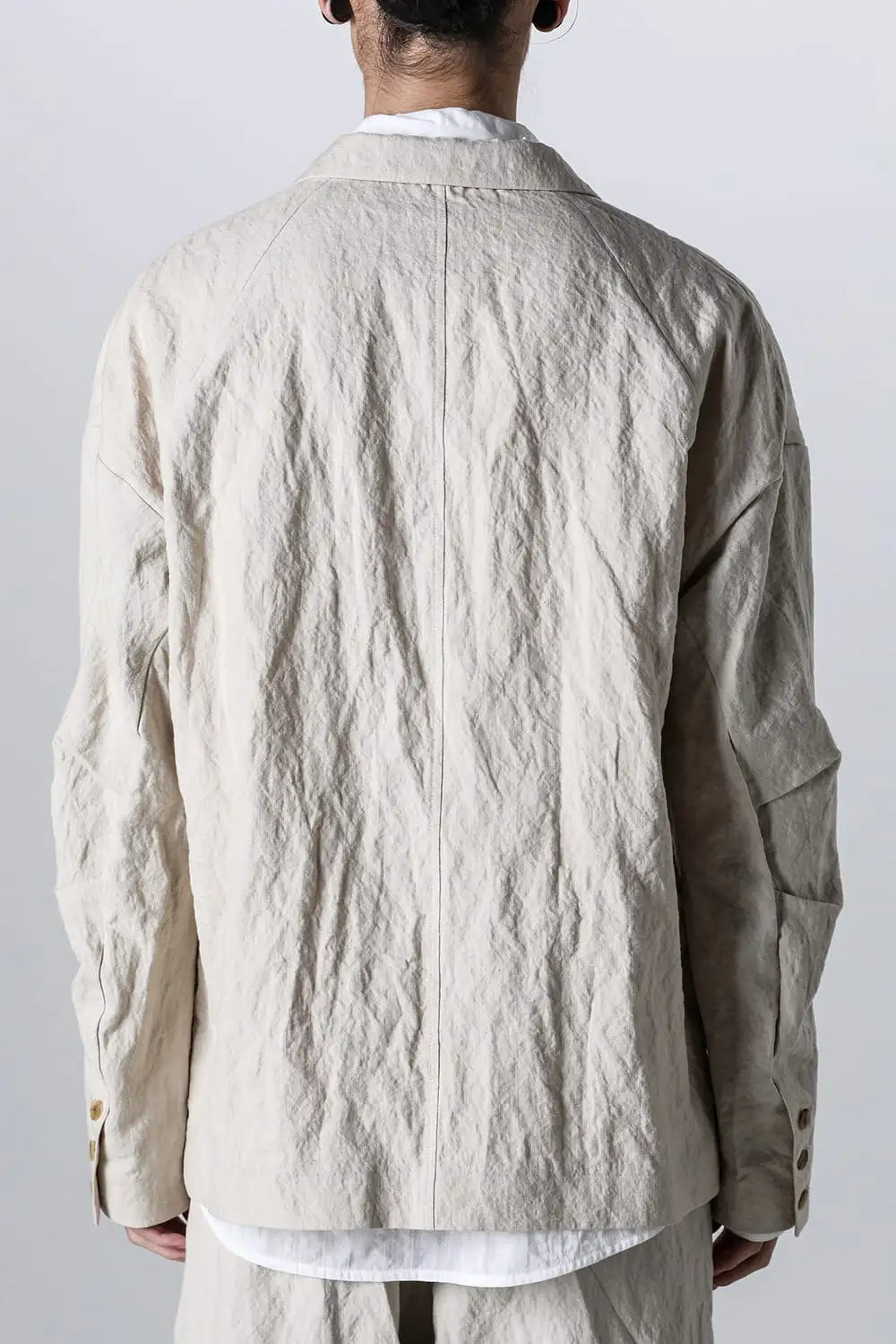 Jacket canapa / cotton metal shrink