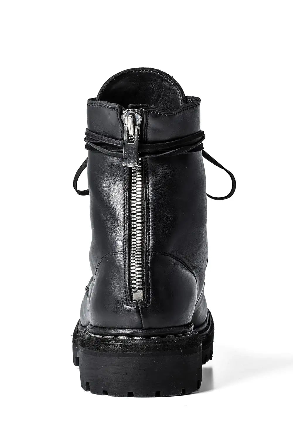 Norwegian welted Vibram-sole Back Zip Race Up Boots Horse Full Grain - 795BZV_N