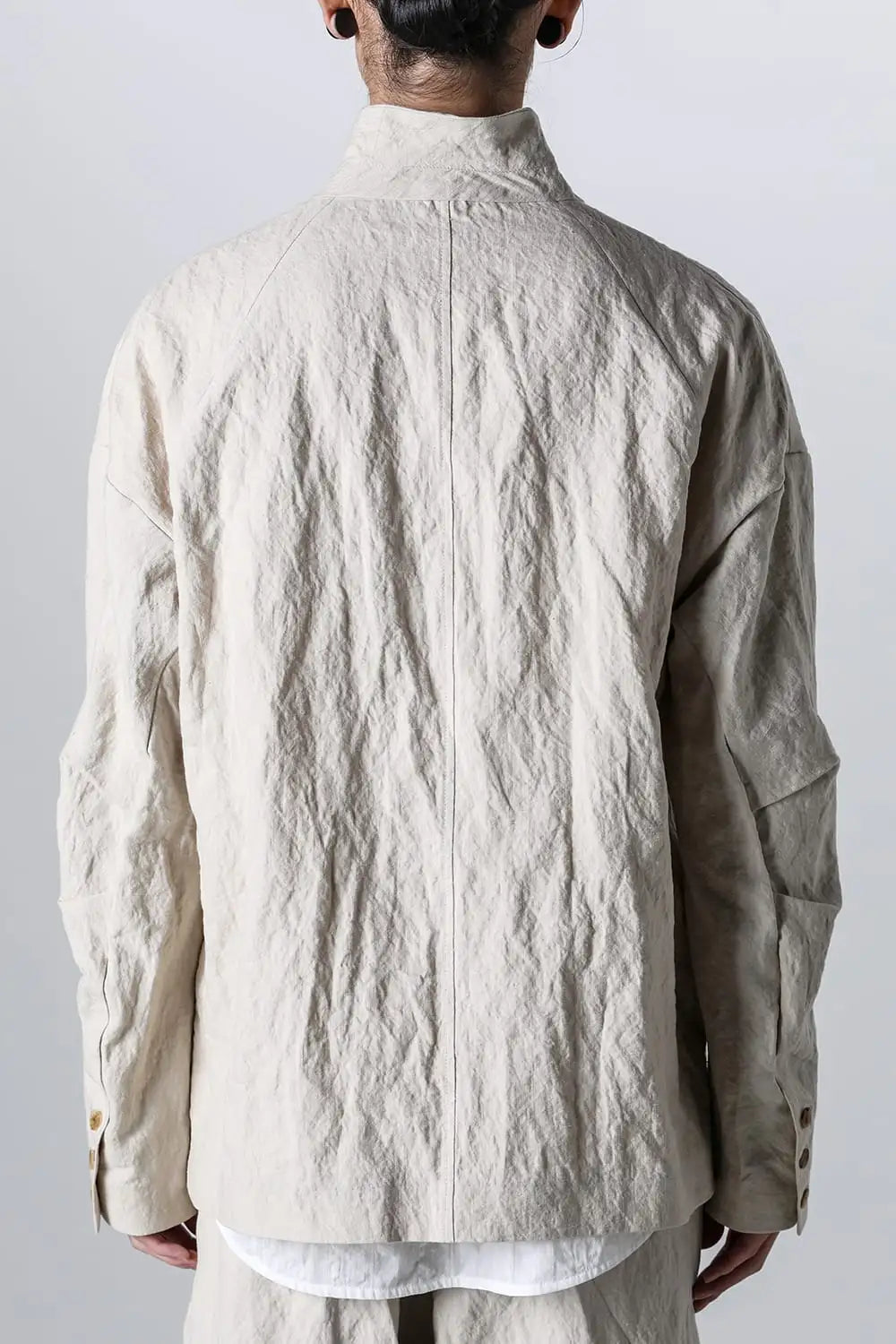 Jacket canapa / cotton metal shrink