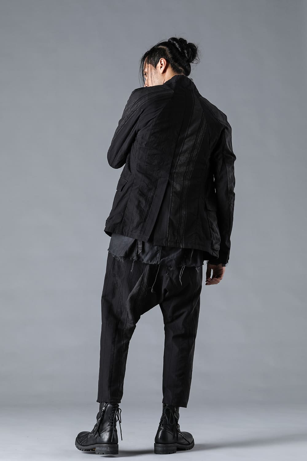 Crack Random Stripe Jacquard Jacket