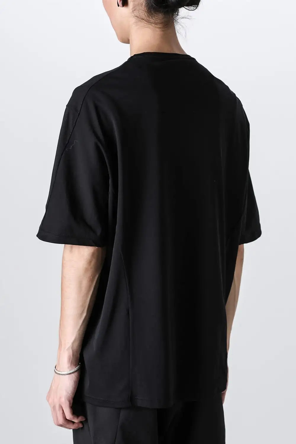 Short sleeve high gauge jersey Black