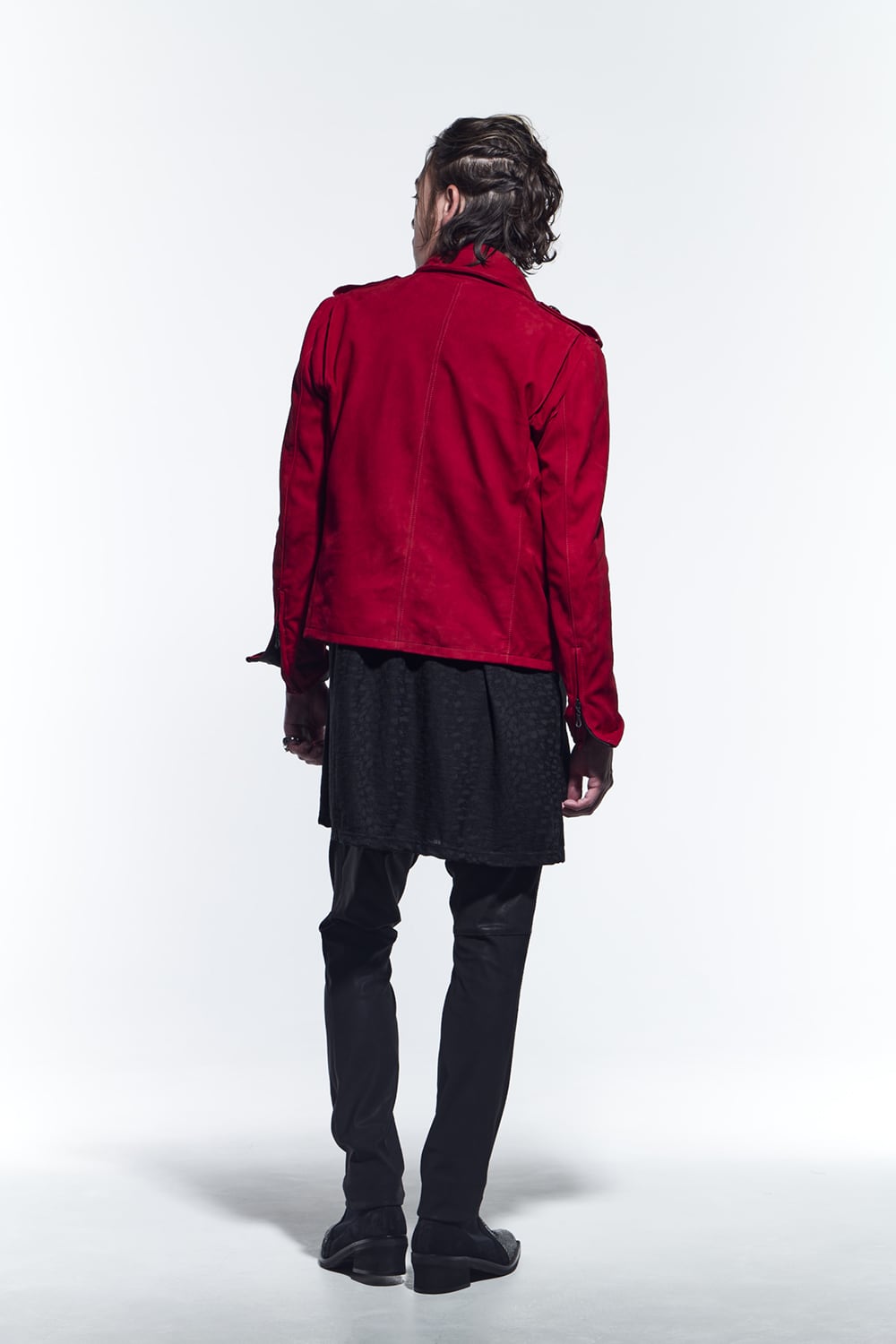 ハイカラー ショートブルゾン