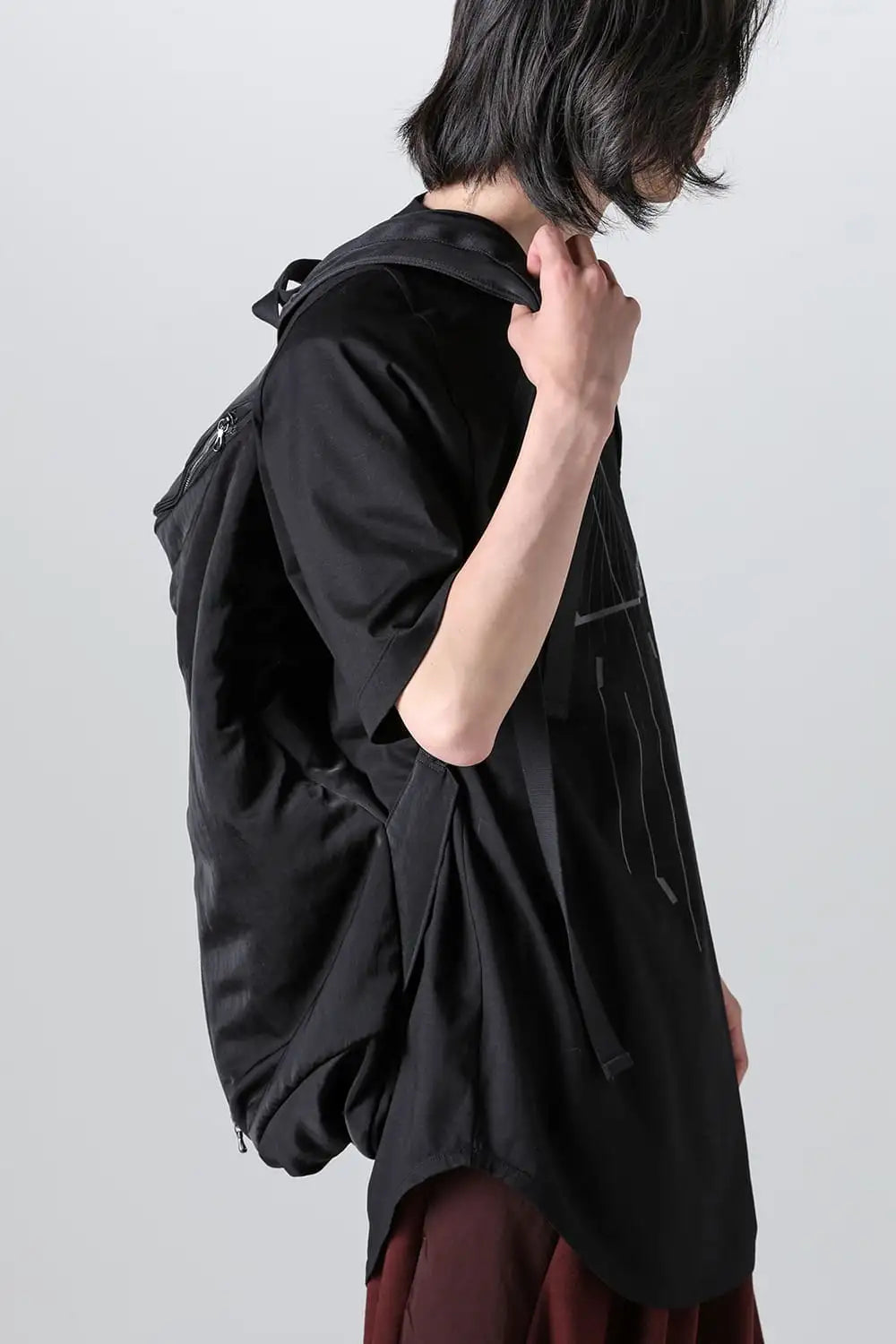 Nylon Twill Back Pack Black
