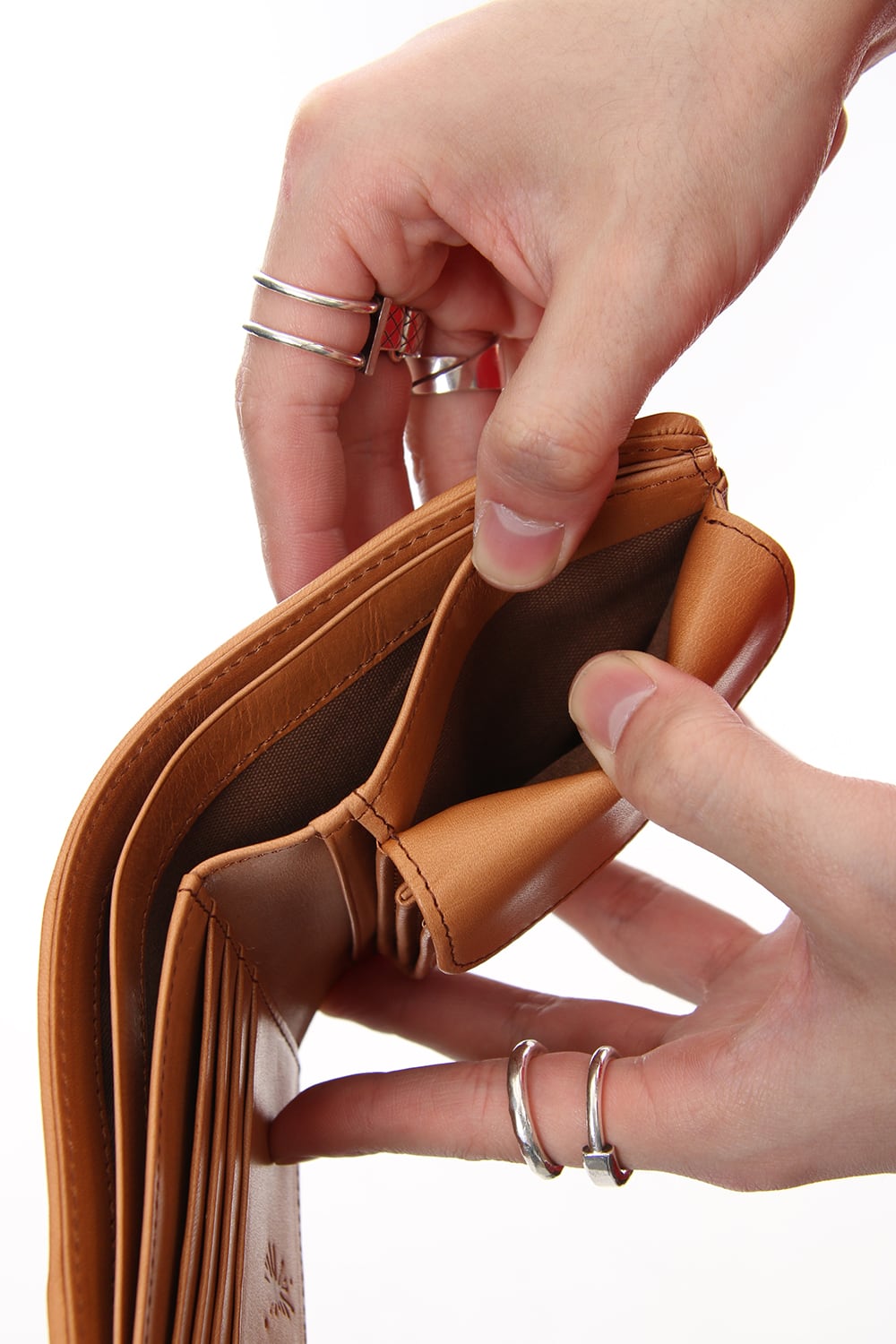 Invisible 2 Fold Wallet Camel