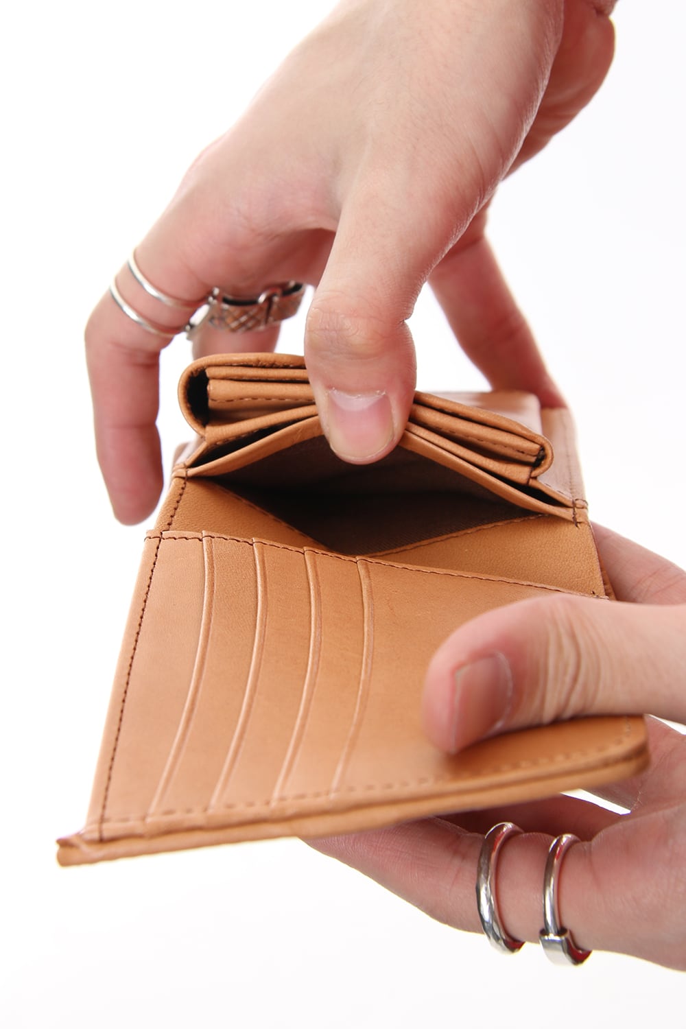 Invisible 2 Fold Wallet Camel