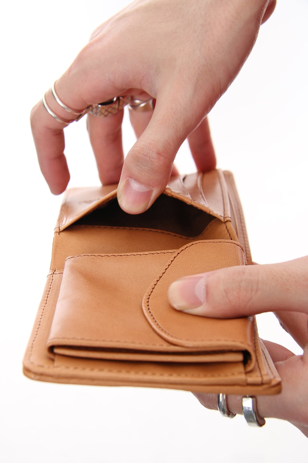 Invisible 2 Fold Wallet Camel