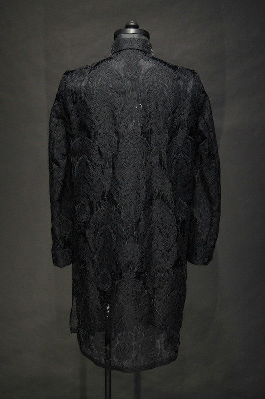 GalaabenD (ガラアーベント) 16SS オーガンジーロココ刺繍 ロングシャツ