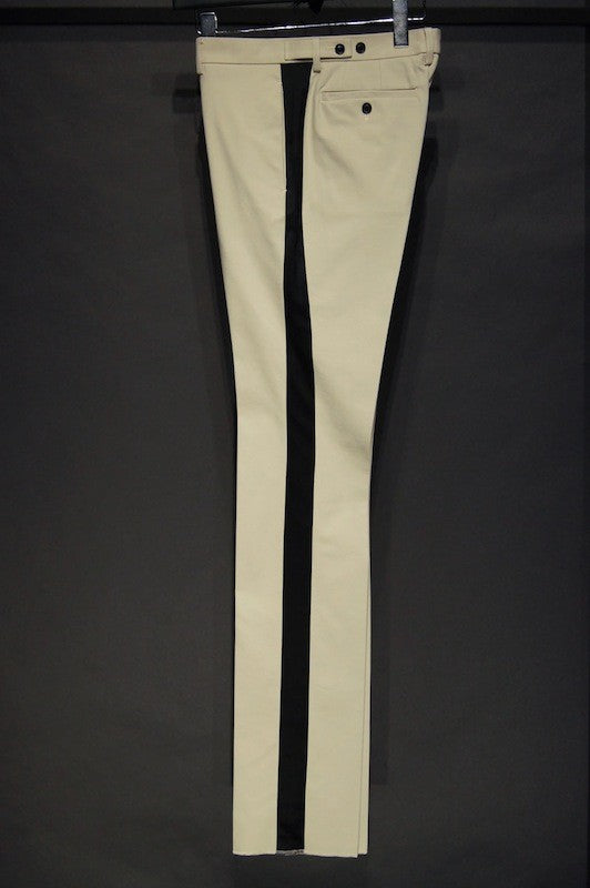 GalaabenD  16SS COOL MAX Sideline Slacks BEIGE×BLACK