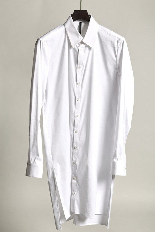 GalaabenD (ガラアーベント) 16SS C/Ny ブロードクロスストレッチロングシャツ