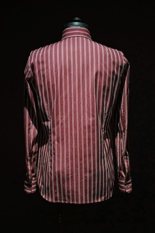 GalaabenD 16S Dobbie Regimental Stripe Shirt (Regular Collar) RED