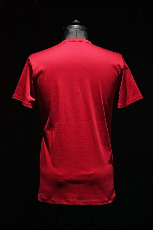 GalaabenD 16SS BASIC Bio Silket V-Neck Cut Sew (RED)