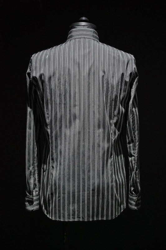 GalaabenD 16S Dobby Regimental Stripe Shirt (Regular Collar) BLACK