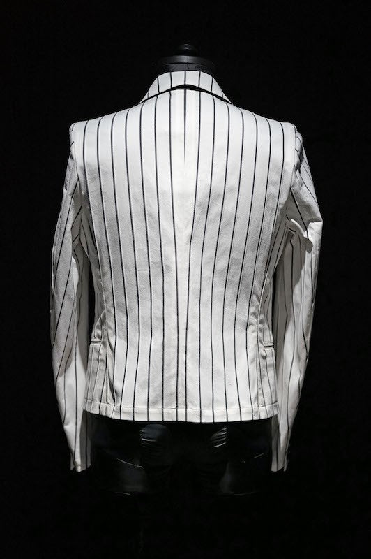 GalaabenD 16S Tuck Stripe Stretchy Jacket WHITE