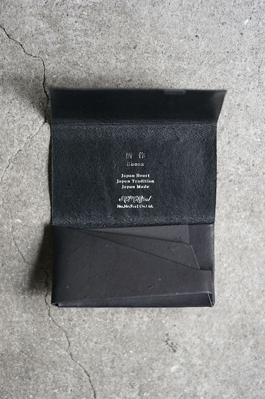 No,No,Yes! -shosa- Limited Card Case (Bridle Black x Matt Film)