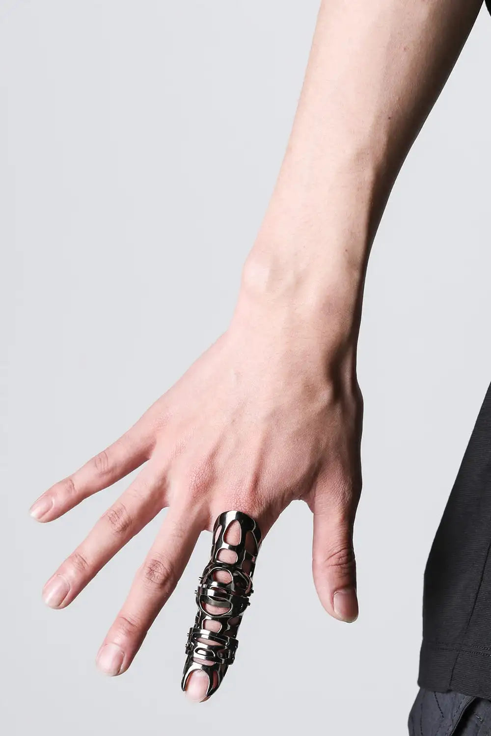 fangophilia × JULIUS Full Finger Ring Black