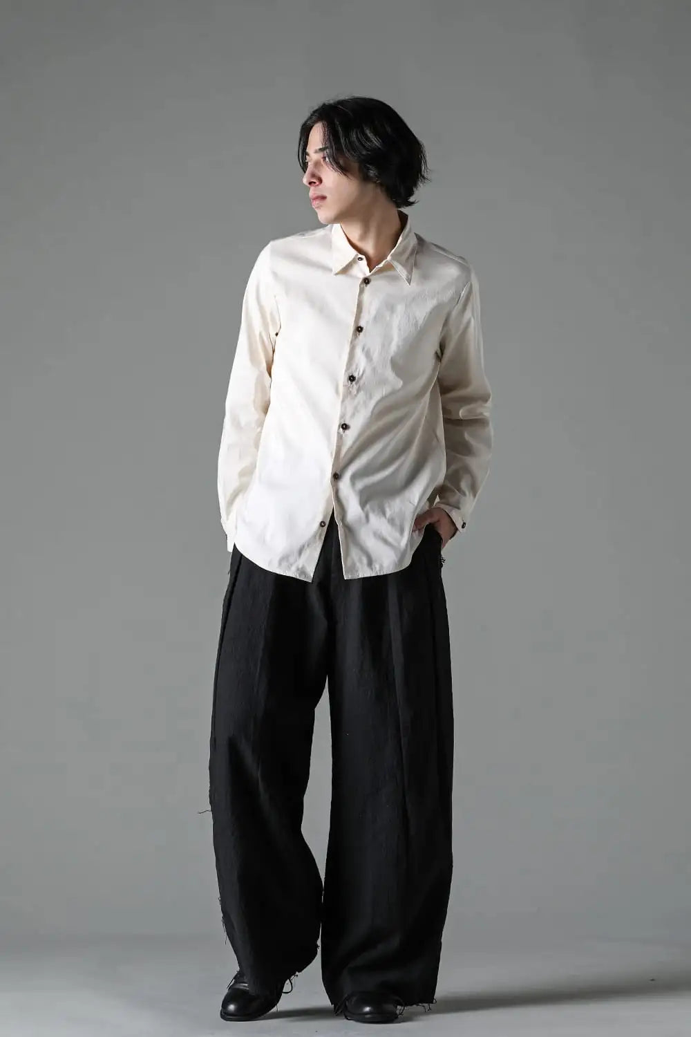 24SS-S1-SC : Yokeless Shirt Silk Cotton