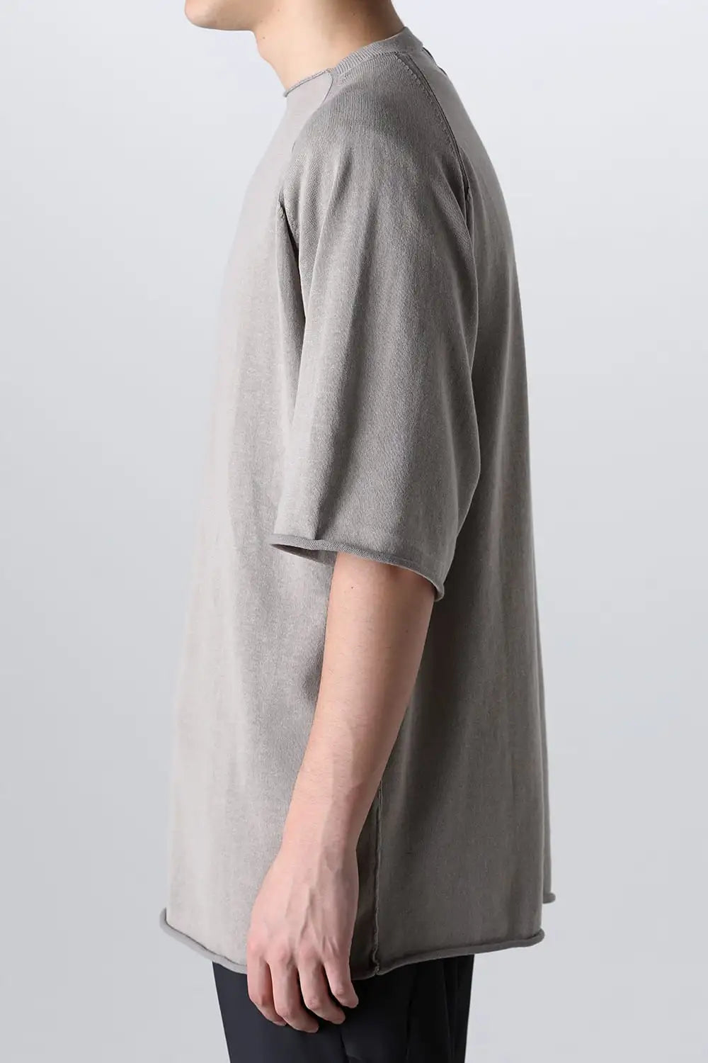 Short sleeve High twist cotton Light Gray