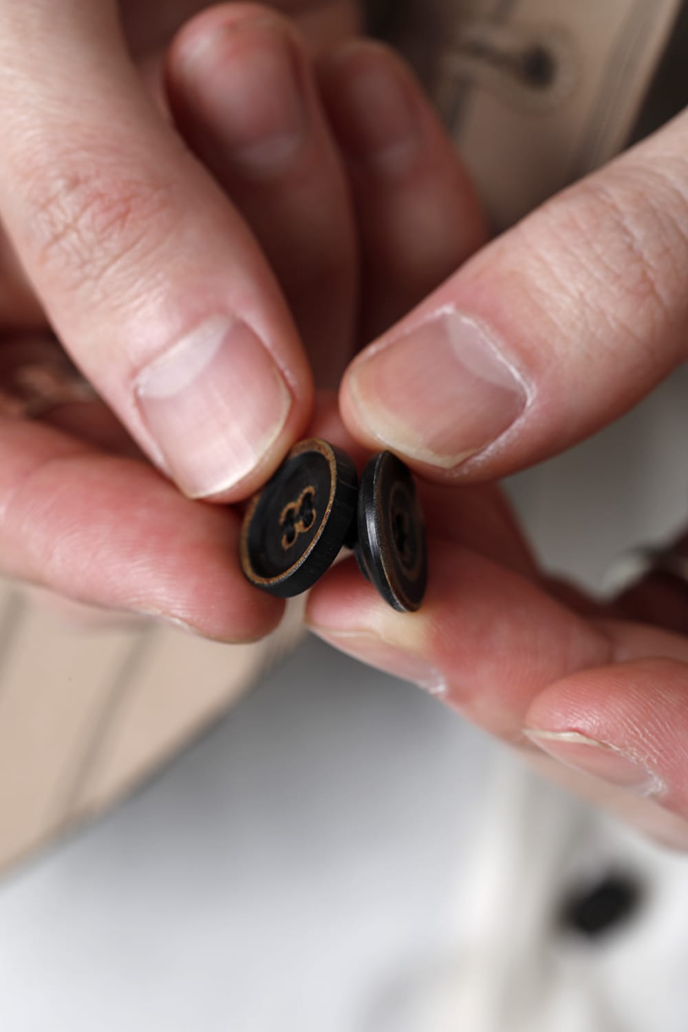 リバーシブル ジレ ストライプ