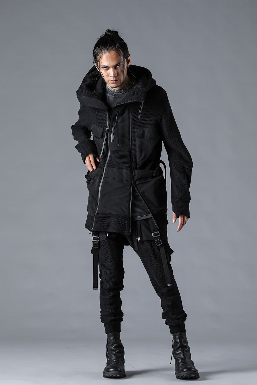 Honeycomb Cotton Tactical Hooded Jacket