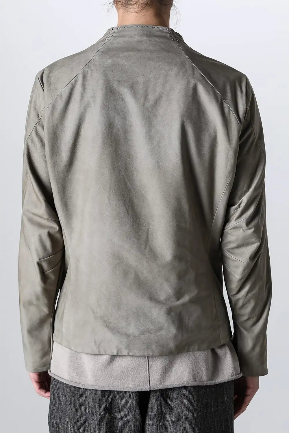 Jacket soft nubuck cow leather Sand Gray