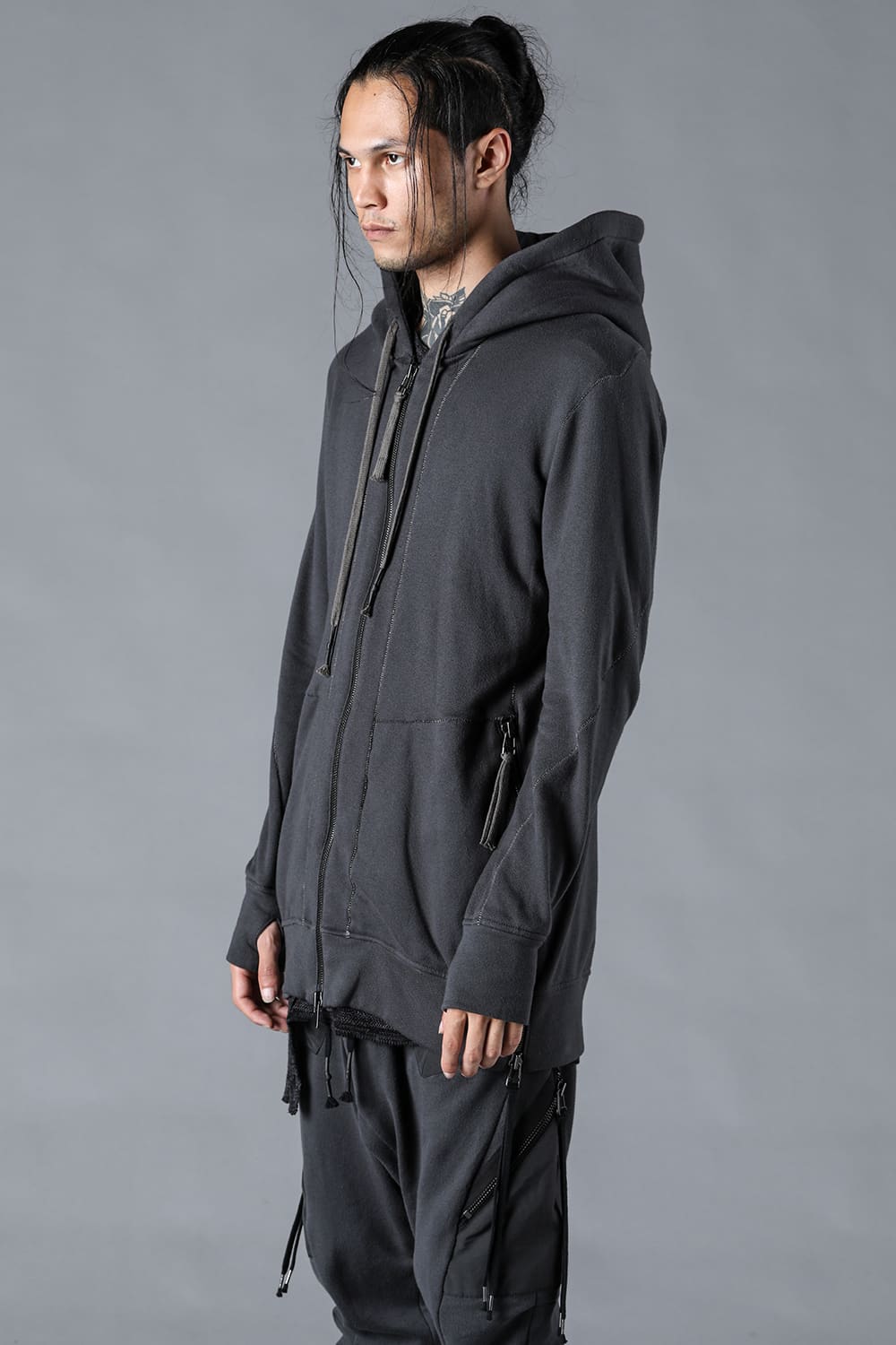 Untwisted Fleece-Lined Hooded Jacket