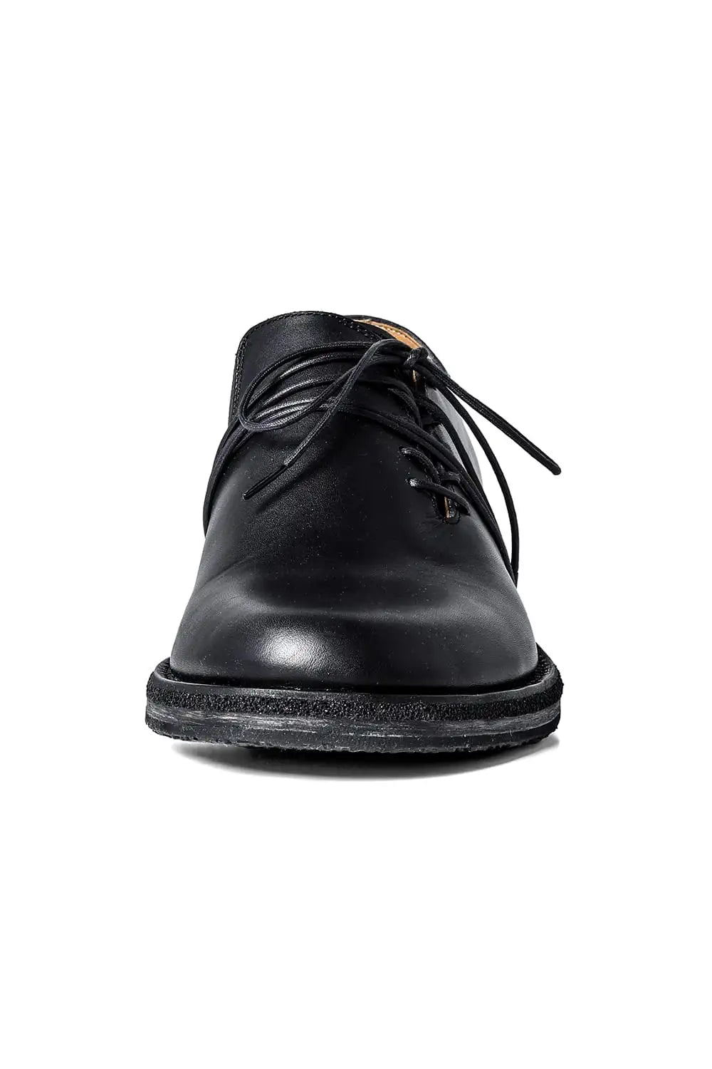 Diagonal Lace-up Derby Shoes  Black