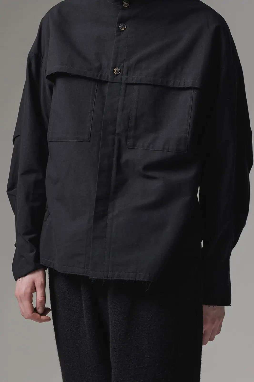 シャツ ノイル シルク コットン グログラン