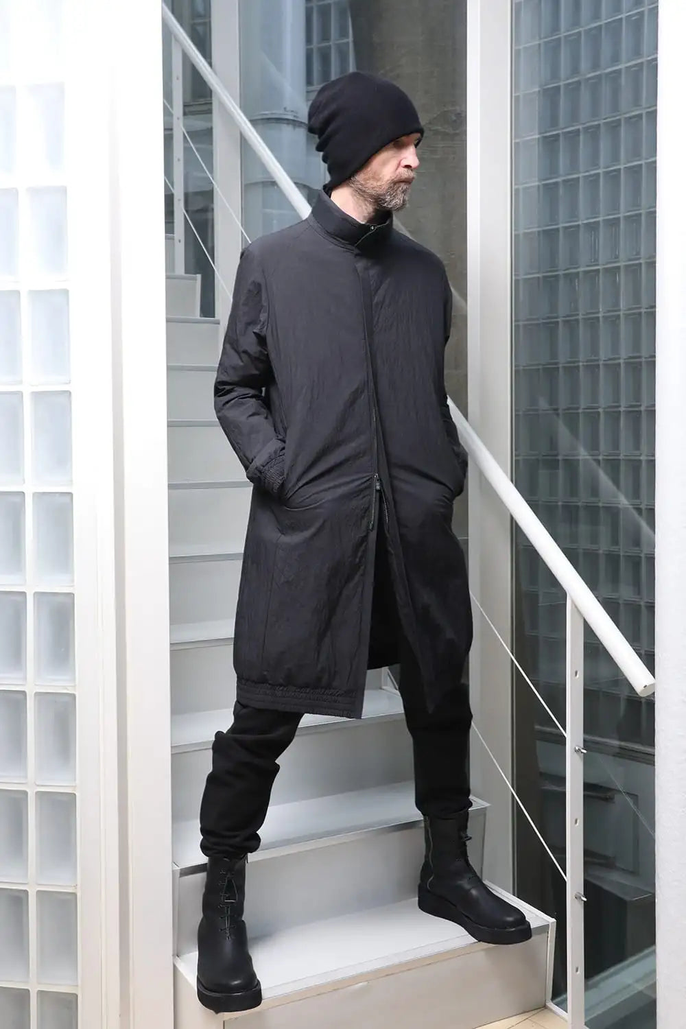 Nylon coat Shrink cotton / nylon Black