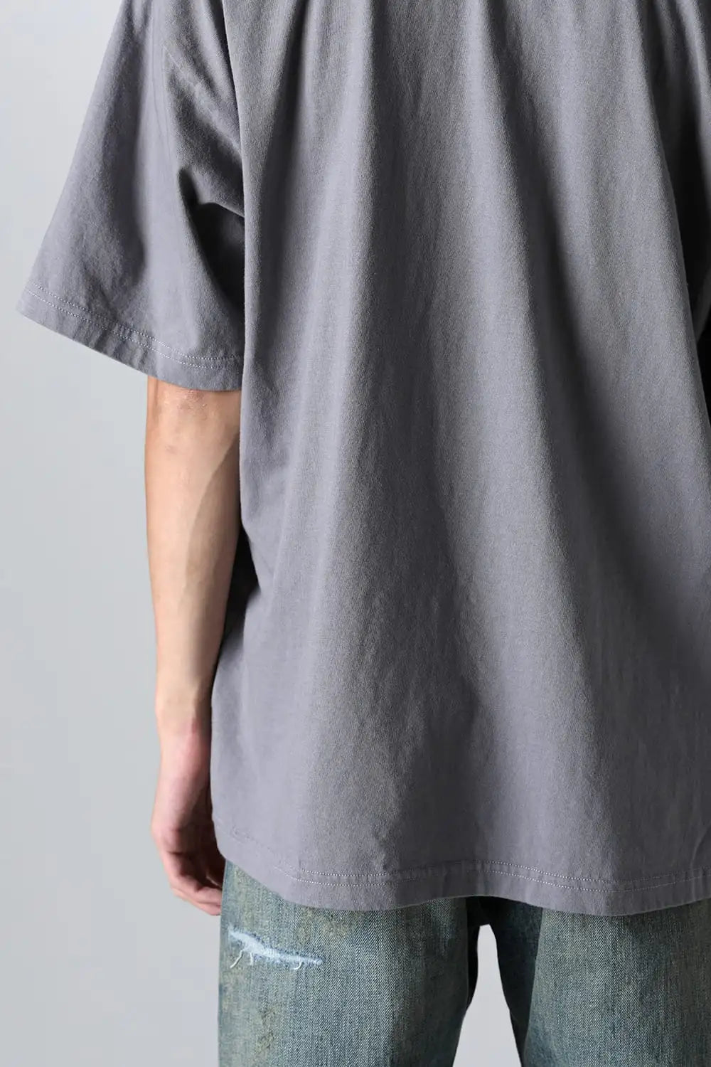 NEIGHBORHOOD x Yohji Yamamoto Print Short Sleeve T-Shirt Gray