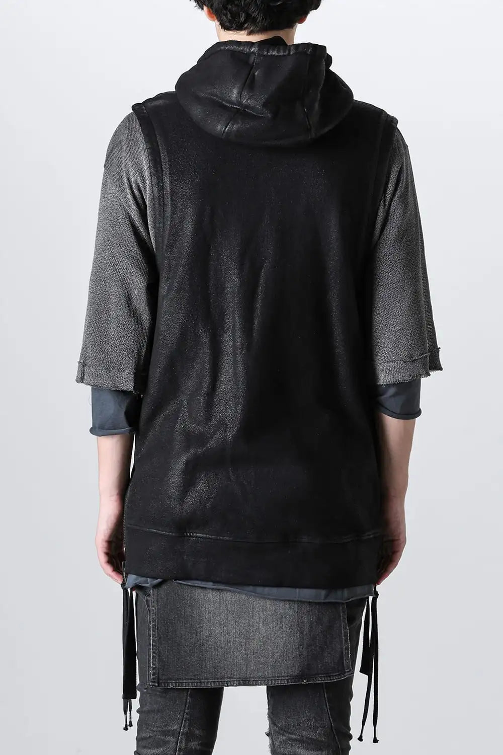 Untwisted Fleece-Line Coate Hooded Vest