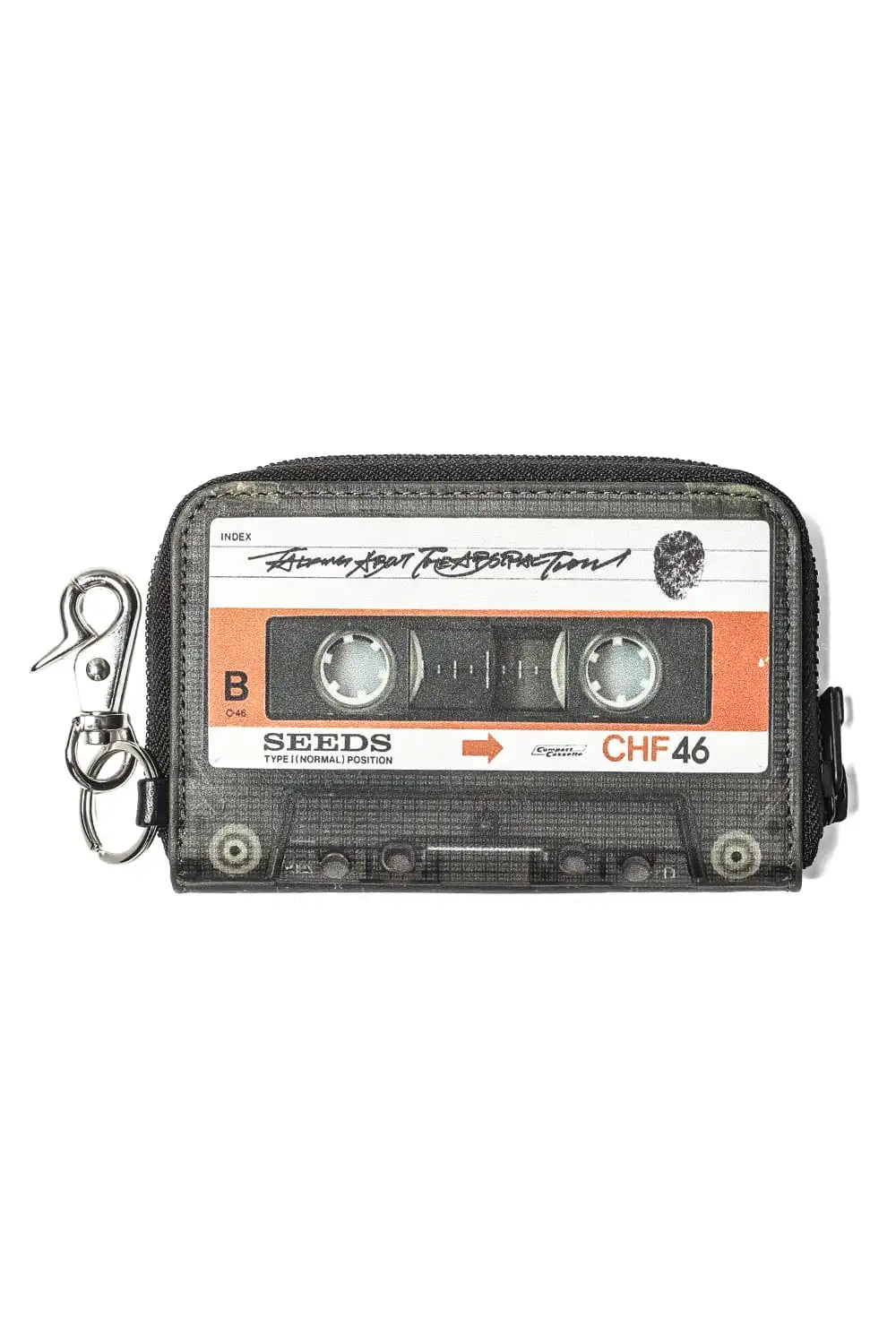 Cassette Tape Wallet With Strap Orange