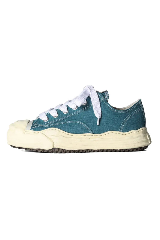 HANK- Original sole sneaker LOW Cut canvas Vintage like Sole Blue