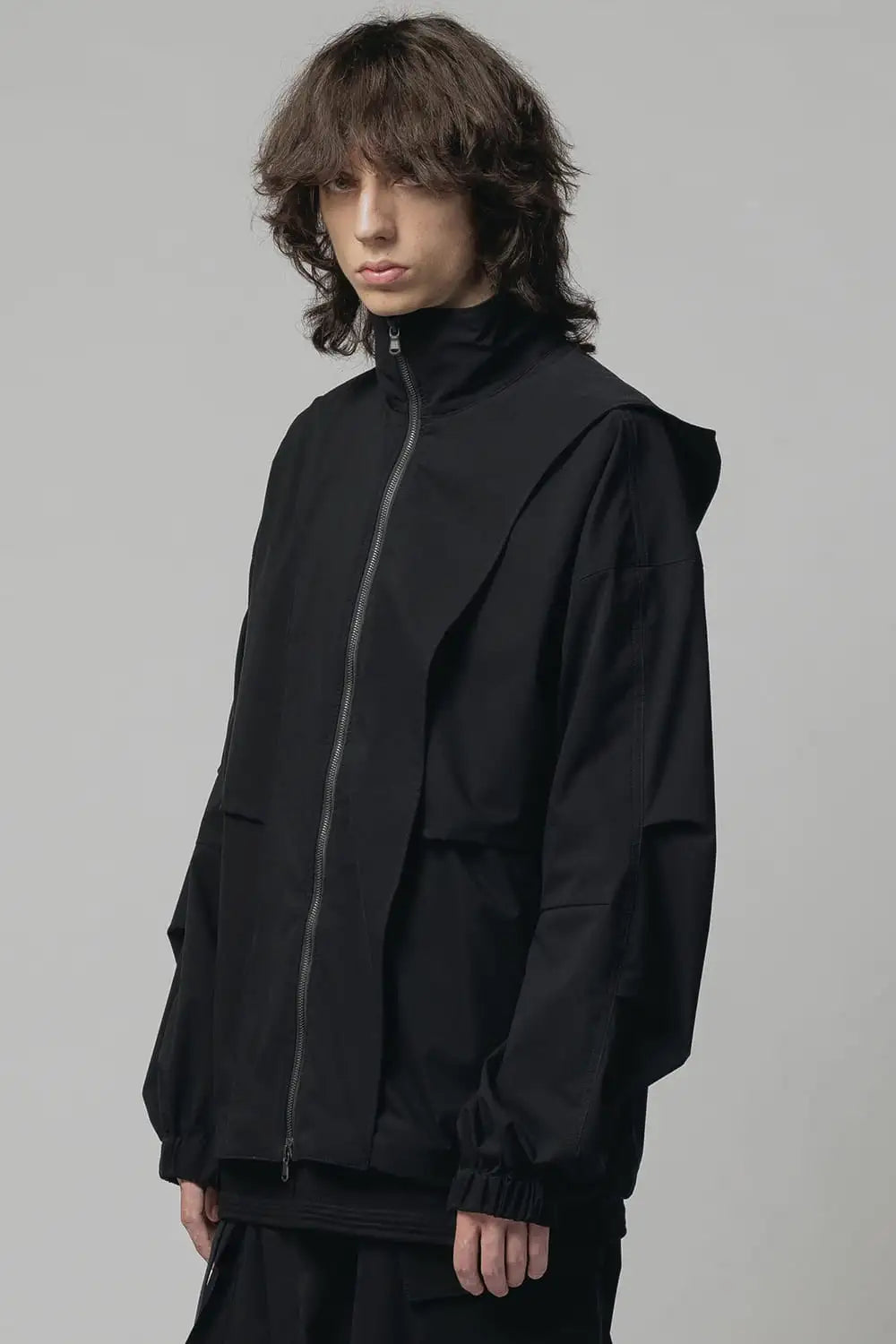 Water-Repellent Hooded Jacket