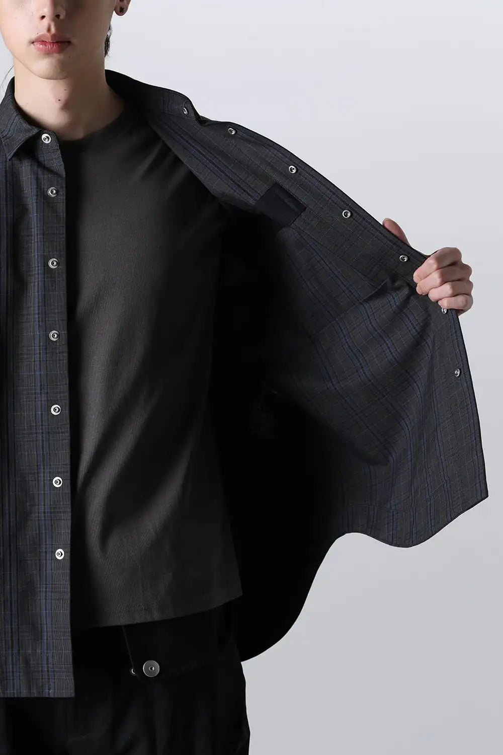 シャツブルゾン テクノタータンチェック