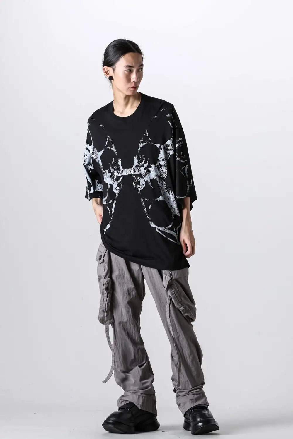 Cotton/Modal Jersey Print Big Kite T-shirt