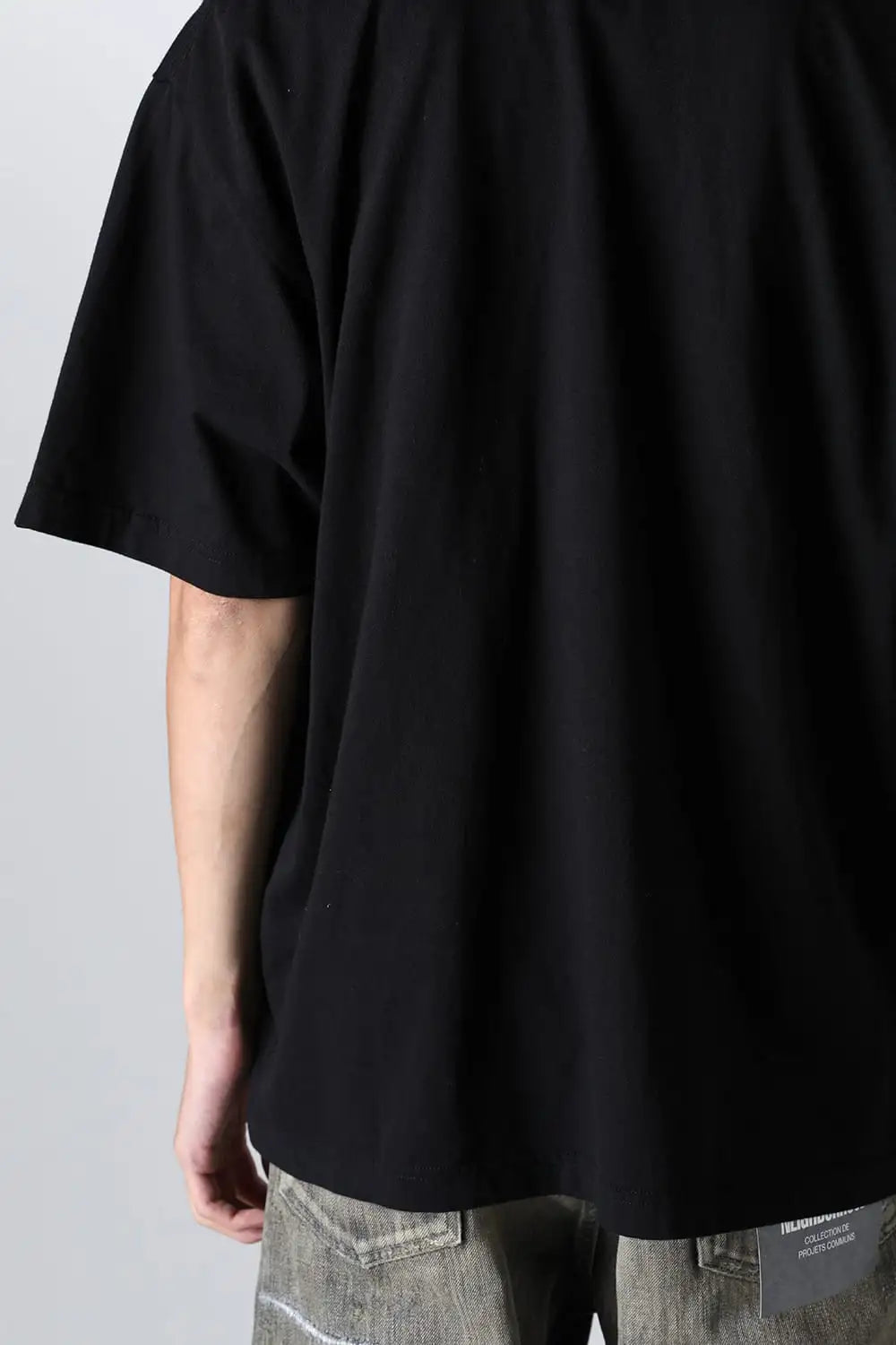 NEIGHBORHOOD x Yohji Yamamoto Print Short Sleeve T-Shirt Black