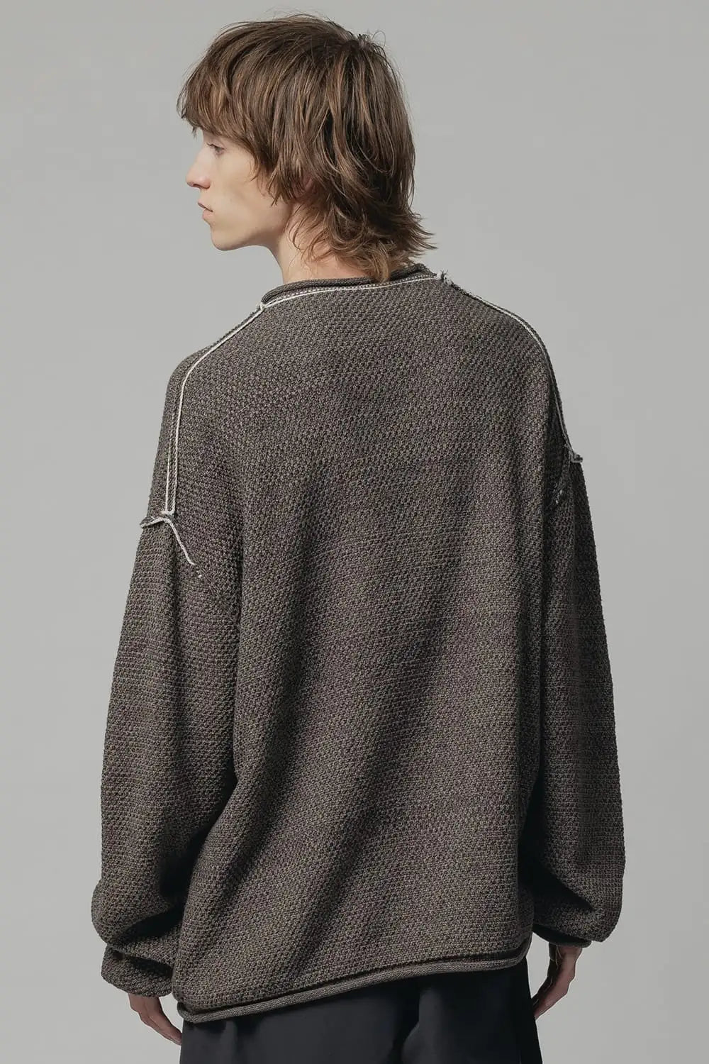 7G Pullover Sweater Gray